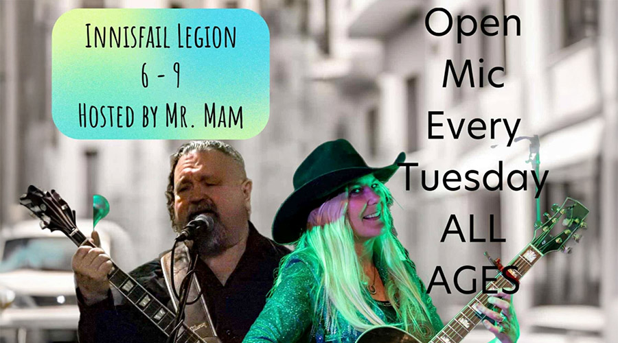 Open Mic Night - Calendar of Events - Royal Canadian Legion #104 - Innisfail, Alberta