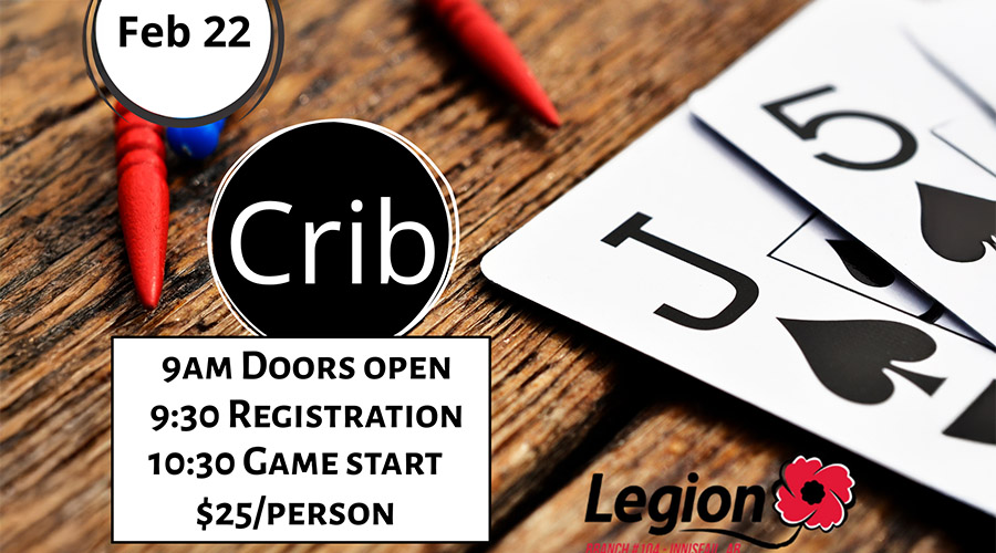 Crib Tournament - Royal Canadian Legion - Branch #104 - Innisfail, Alberta